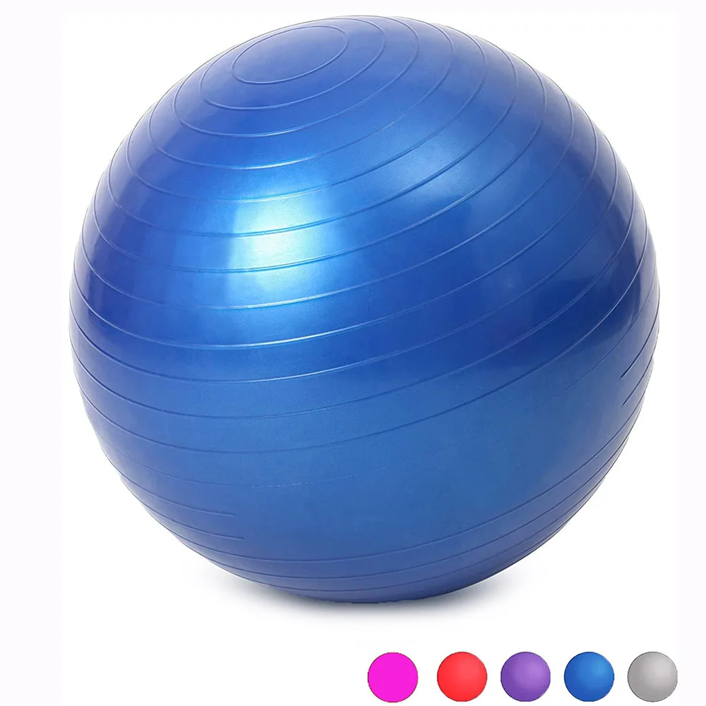 

2021 New Sports Yoga Balls Bola Pilates Fitness Gym Balance Fitball Exercise Pilates Workout Massage Ball 55cm 65cm 75cm