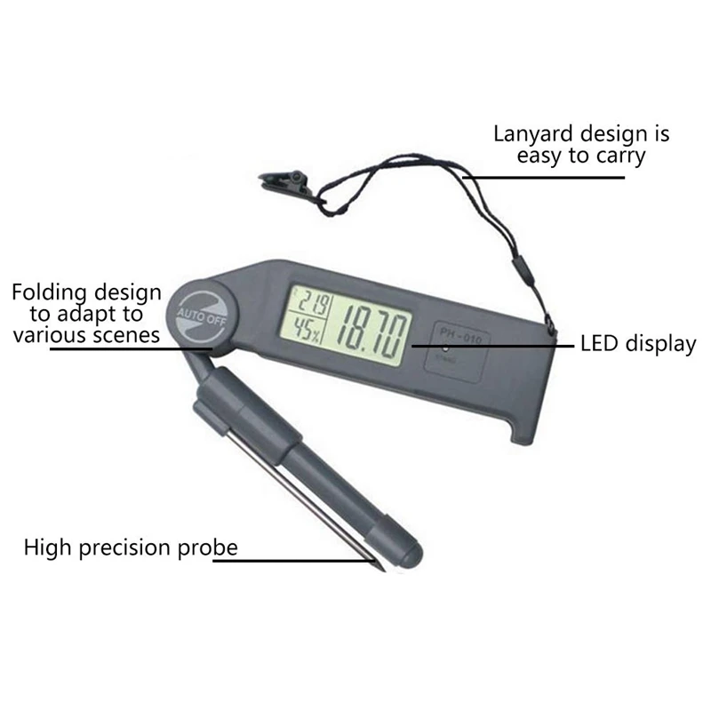 Складной Ph тестовый карандаш горячая распродажа 3 в 1 промышленный Высокоточный