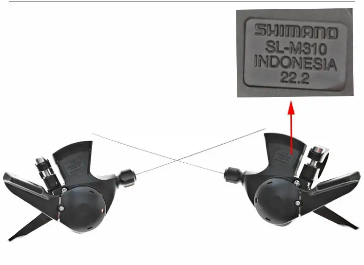 SL M310 Thumb Shifter триггер левый и правый переключатели для горного велосипеда 3x8 s 3x7s 21/24 скорость передачи велосипедов