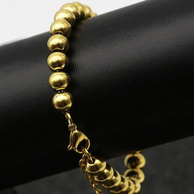 SOMMAR плавучие шармы 18KGP Позолоченные 6 мм 19 5 + см браслеты Переводные бусины дружбы