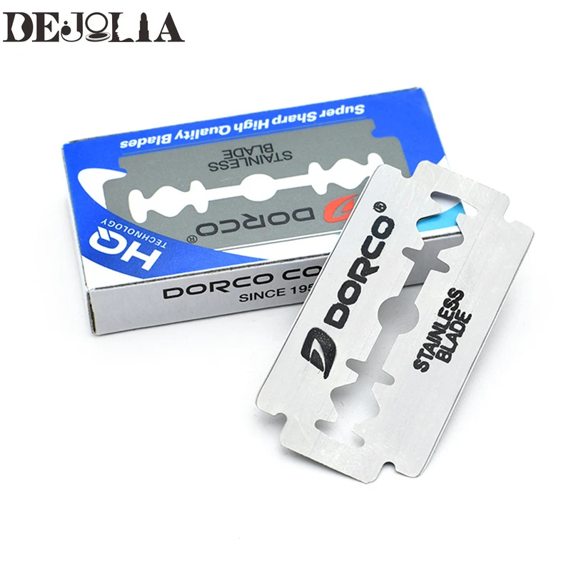 

Unisex 10PCS/Box Double-sided Razor Blade Stainless Steel Razor Blades Shaving Razor Shaver Manual Razor Blade Shaving Tool