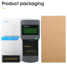 SC8108 Portable LCD Wireless Network Tester Meter&LAN Phone Cable Tester With LCD Display RJ45