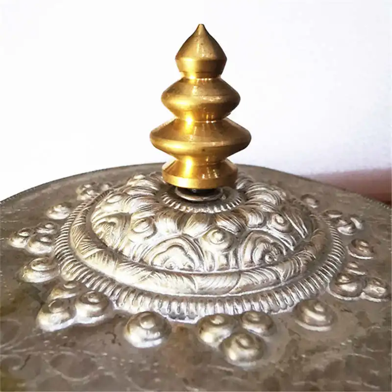 Тибетское Молитвенное Колесо ручное большое медное резное колесо Мани тибетские