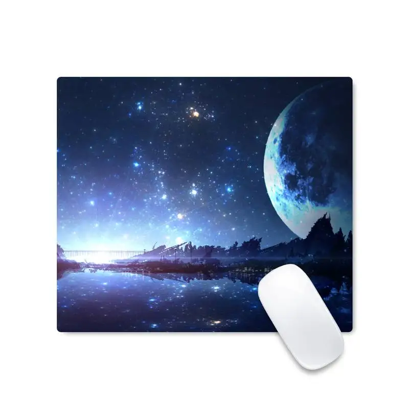 

Starry night scene Customized laptop Gaming mouse pad Mousepad Desk Game Office work Mat Non slip Laptop Cushion