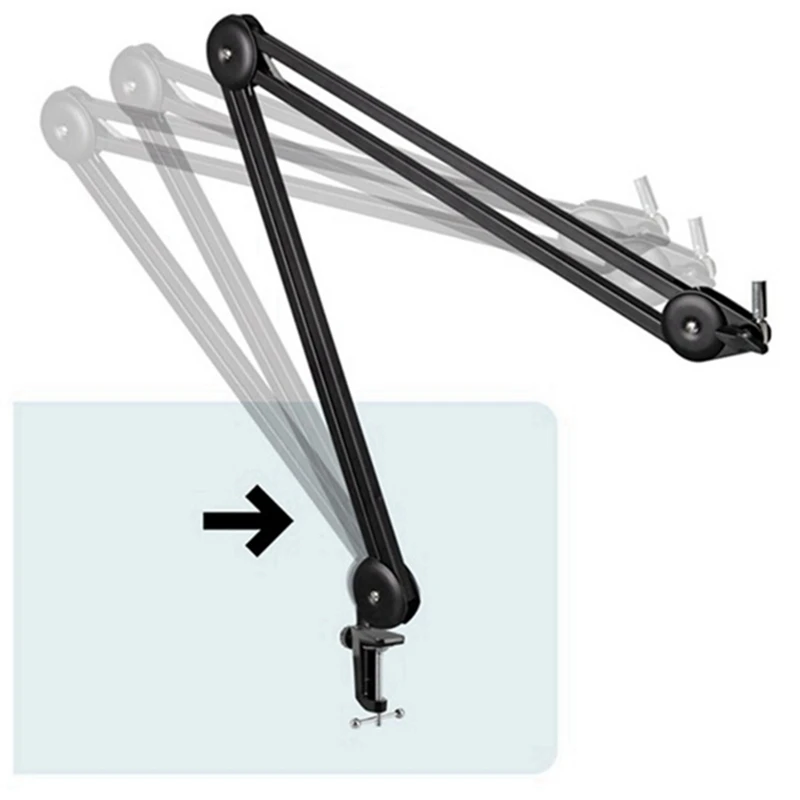 Сверхмощная подставка для микрофона регулируемая подвеска стрела с микрофоном