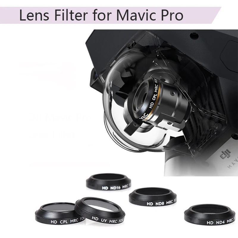 Фильтр для объектива UV CPL ND4 ND8 ND16 DJI Mavic Pro Platinum градиентный цветной фильтр камеры