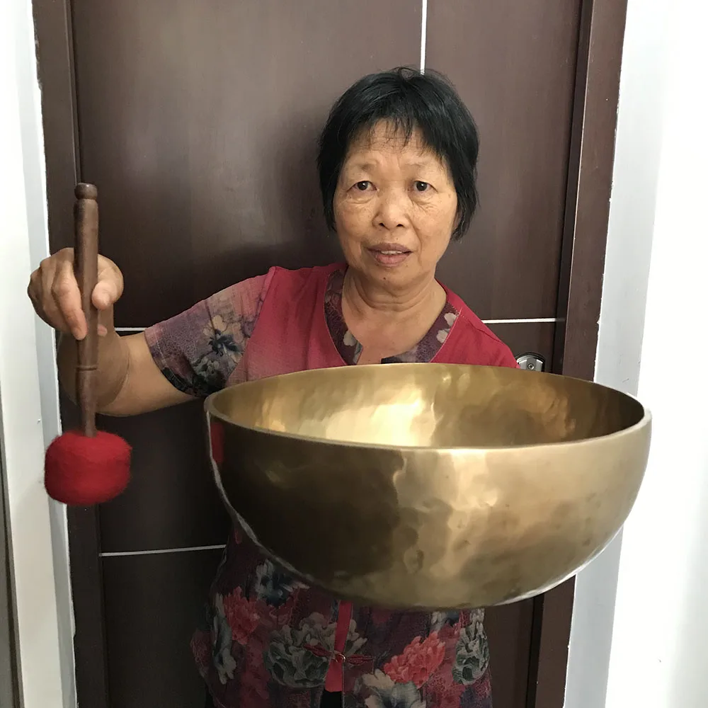 Супер большой поющие чаши из Непал ручная работа ремесел ручной избили кованые