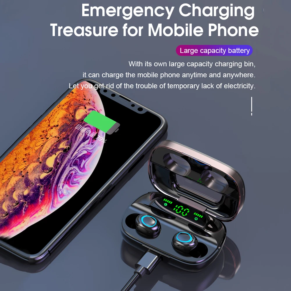 TWS-стереонаушники S11 с поддержкой Bluetooth 5 0 и сенсорным управлением 300 мА · ч |