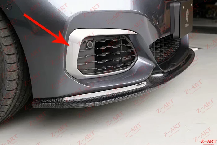Z ART углеродное волокно Передняя створка для BMW F20 2012 2014 Противотуманные фары рамка