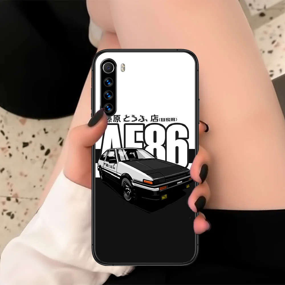 

Initial D AE86 Anime Phone Case For XIAOMI Redmi Note 3 4 5 6 7 8 9 Pro T S X Max Black black Cover Soft Etui Tpu Shell Trend