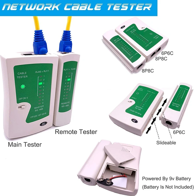 Обжимной инструмент RJ45 для резки ленточный с тестером кабеля соединители Cat5