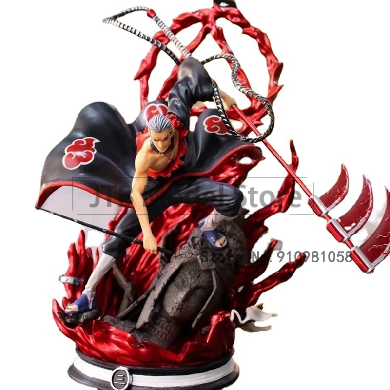 Наруто Аниме фигурки Модель Акацуки Хидан Figma GK 36 см Статуэтка из ПВХ для рабочего