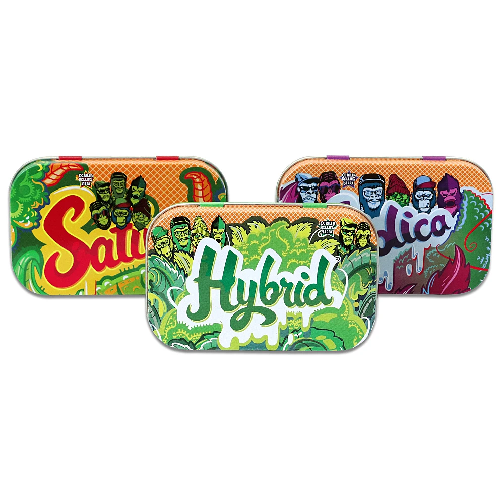 

Metal Tobacco Box 100mm*65mm Cigarette Case Cigar Tobacco Holder Pocket Herb Storage Container Case