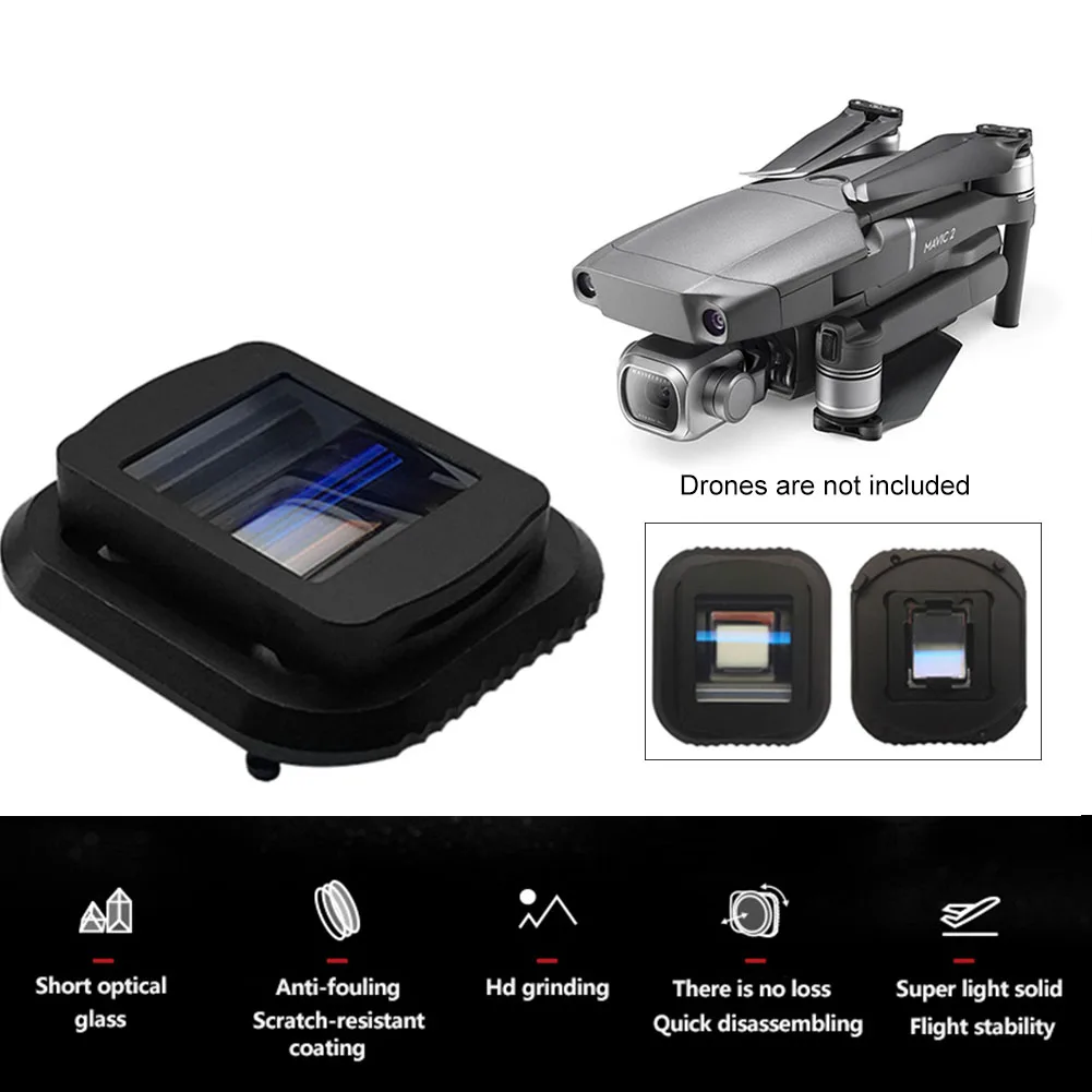 

1.33X Widescreen Easy Install Drone Accessories Movie Anti Scratch Camera Lens HD Practical Photography For MAVIC 2 Pro