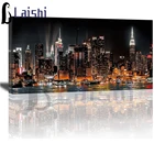 Картина стразы, мозаика, архитектура Нью-Йорка, вышивка ночным видением, алмазная живопись, распродажа, хрустальные бусины, домашний декор