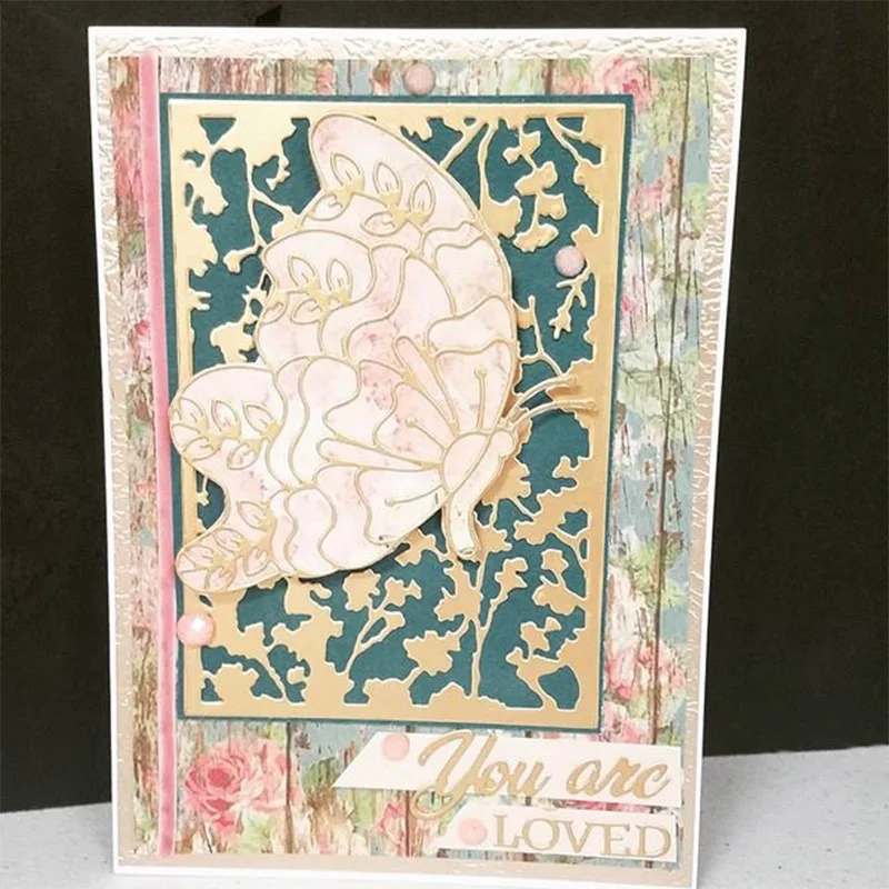 Металлические Вырубные штампы с цветочным рисунком вырубные узором листьев и