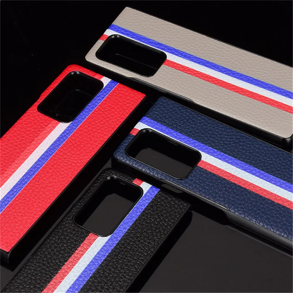 Цветной чехол книжка для Samsung Galaxy Z складной телефона классный кожаный с узором