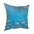 Наволочка ВОДНЫЕ ЛИЛИИ от Клода Моне, чехол для подушки, домашний декор, художественная живопись, наволочка, декоративная подушка для автомобиля, двусторонняя печать