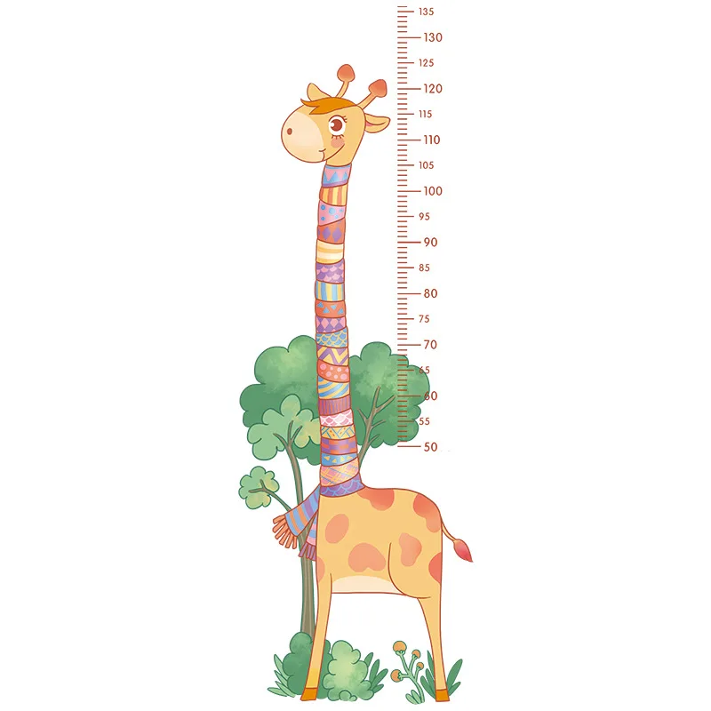 

Cartoon Height Wall Stickers Home Decor Kids Room Decoration Bedroom Wardrobe Door Paste Baby Measure Height Wallpaper