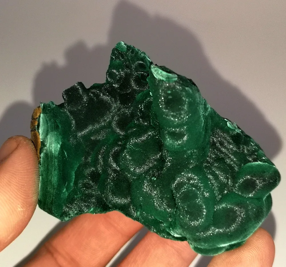 93 г натуральный МАЛАХИТ образец минерала зеленый камень кристалл учебный