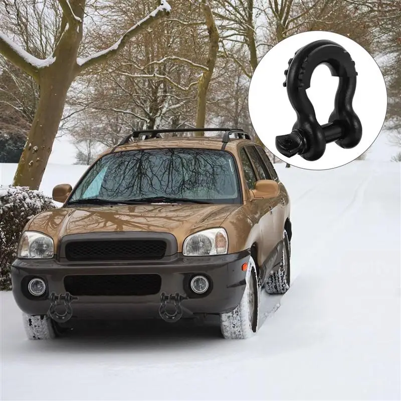 

1 Set Durable Firm Portable D-type Shackles U-type Shackles for Vehicle Car Truck