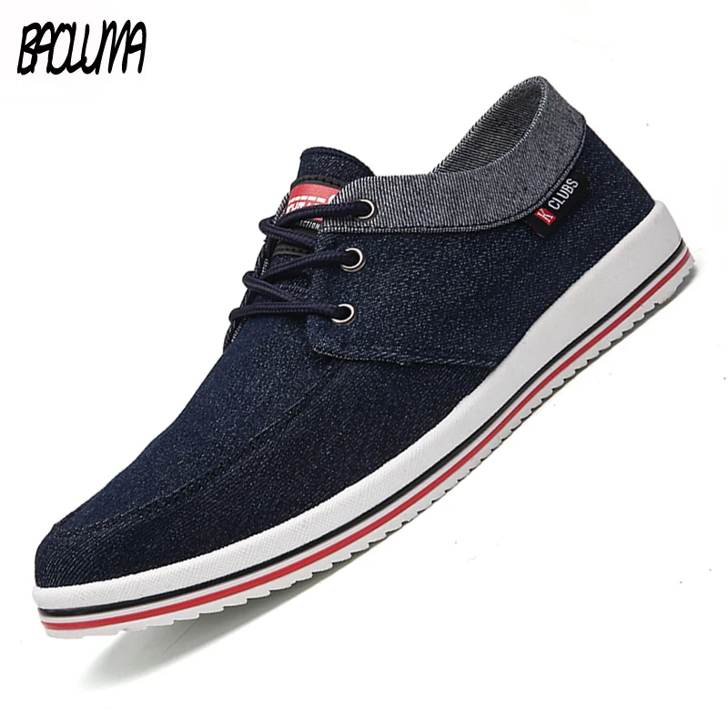 Летние Для Мужчин's джинсовая парусиновая обувь мужчин с подошвой из