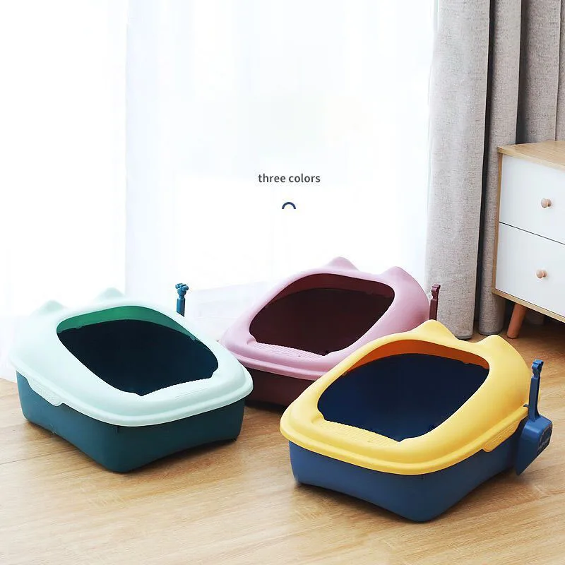 Wurf коробка Katze Autolimpiable Große Kunststoff Крытый Туалет Bettpfanne анти всплеск Produkte Хаус Möbel Selfs