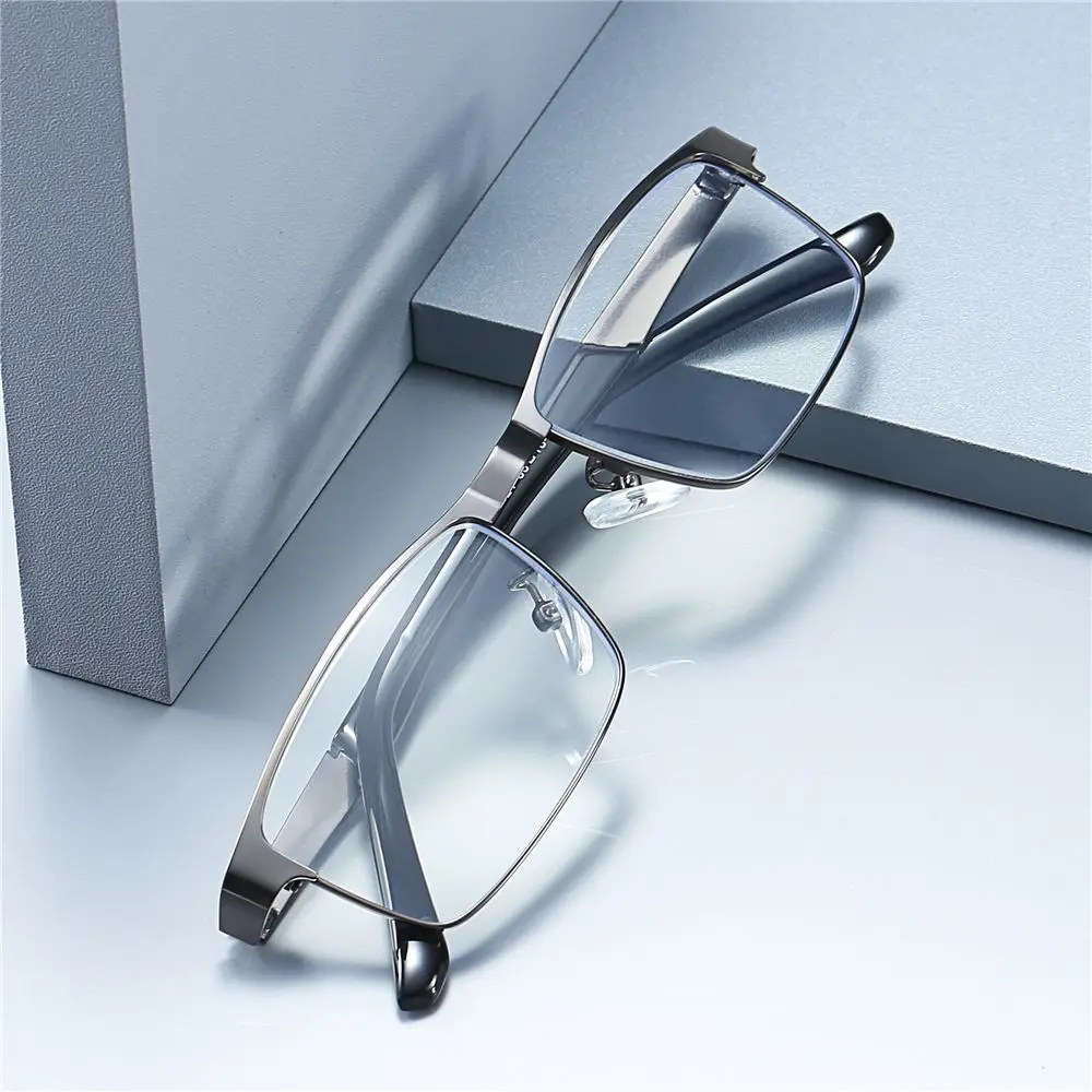 

Eyeglasses Rectangle Anti Blue Light Computer Readers Men Business Reading Glasses Optical Men's Presbyopic Glasses