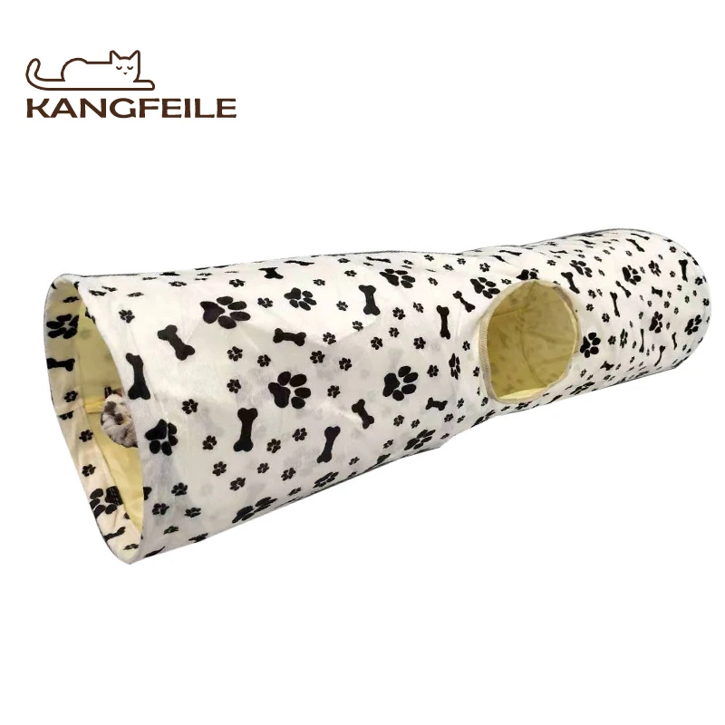 

KANGFEILE Cat Tunnel Pet Tube Collapsible Play Toy Indoor Outdoor Kitty Puppy Toys for Puzzle Exercising Hiding Training D2338