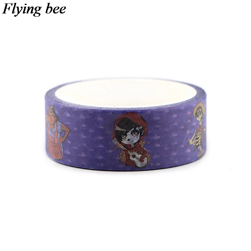 Flyingbee 4 шт./компл. ужастиков лента с рисунками убийца клейкая лента ночь перед Рождеством Бумага лента Washi Стикеры комплект X0640