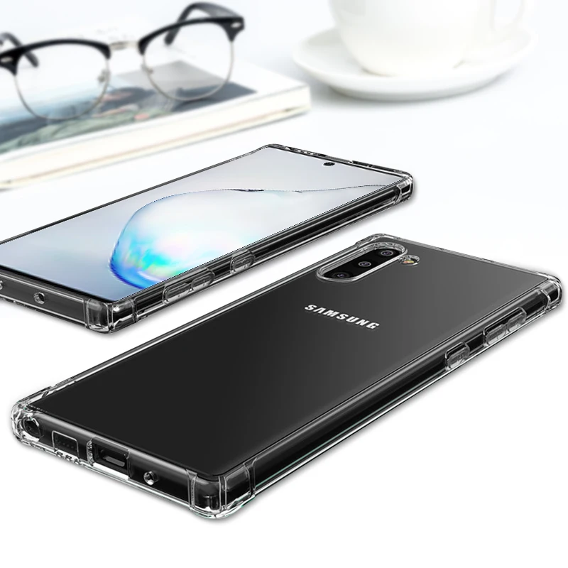 Прозрачный противоударный чехол с подушкой безопасности для Samsung Galaxy S8 Plus мягкий