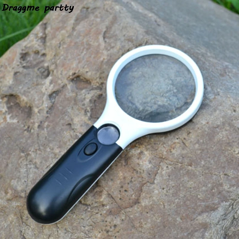 

Portable 10X Magnifying Glass Handheld Magnifier For Jewelry Newspaper Book Reading Eye Loupe Glass Magnifying Glass