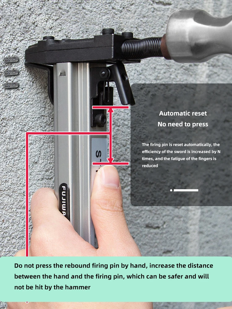 Стальной гвоздезабивной пистолет ручная установка пазов фиксированный артефакт