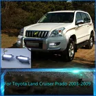 Оригинальный светодиодный DRL Esuse для Toyota Land Cruiser Prado 120 GRJ120 TRJ120 FJ120 2003  2009 дневной ходовой светильник противотуманная фара с E4