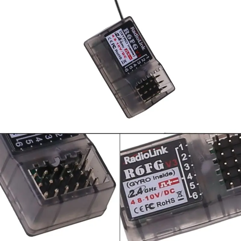 Radiolink R6FG R6F 2 4G приемник FHSS 6-канальный RX радио Управление Системы гироскопа