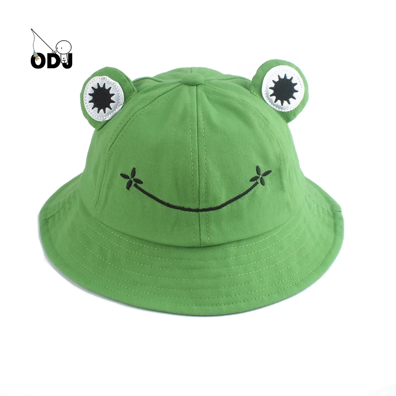 

1Pcs Parent-Kid Cartoon Frog Bucket Hat Panama Fishing Cap Cute Froggy Hat Homme Femme Bob Chapeau Outdoor Sun Fisherman Hat
