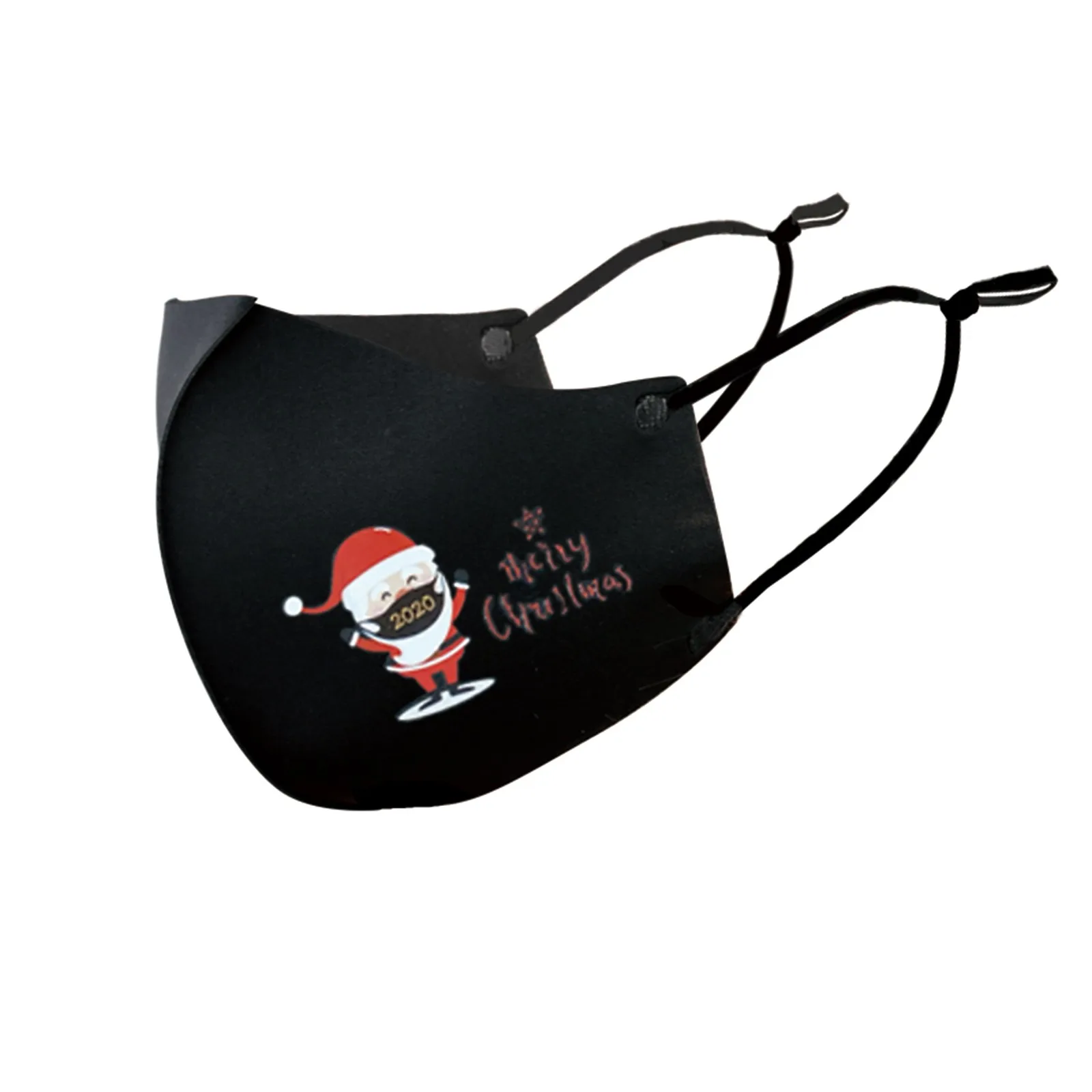 

1/5PC Christmas masque tissus lavable adulte Reuse Washable Windproof Wear mascarillas Mask Pattern Breathable maskers Mask