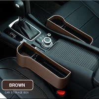 pu leather car cup holder seat organizer holder multifunctional auto seat gap storage box