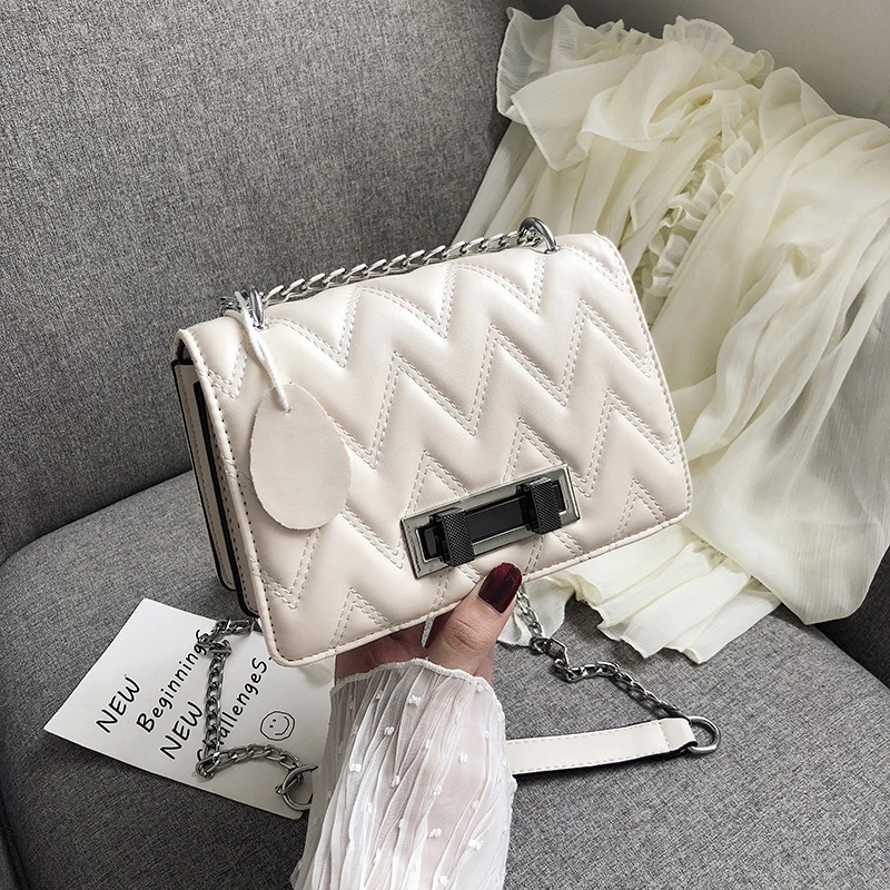 

Elegant ladies bag new 2020 fashion chain shoulder bag summer trendy small square women bag handbags purses luis vuiton channels