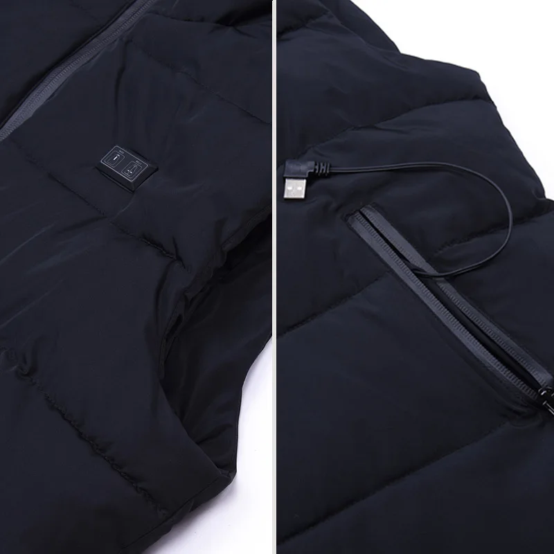 

Outdoor electric heating vest USB heating vest outdoor winter heat preservation jacket for men and women
