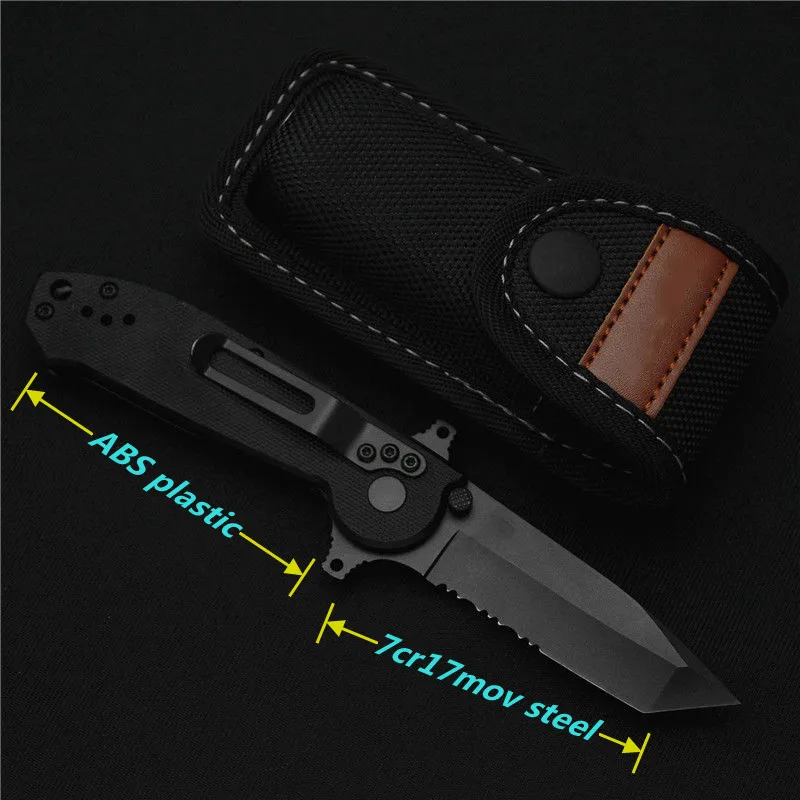 

7cr17mov Blade Camping Portable Defensive Tactics Folding Knife Outdoor Hunting Jungle Short Knife EDC Survival and Rescue Tool