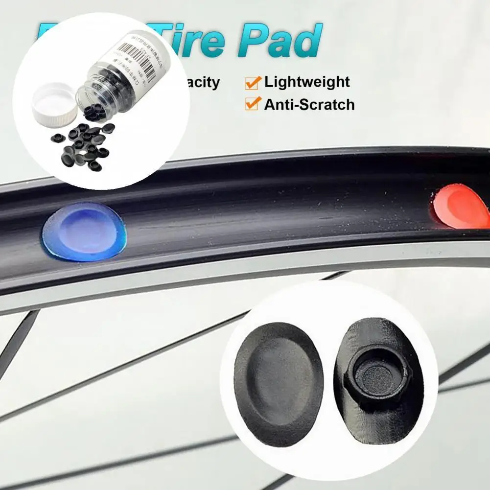 

ABS 100Pcs/Set Versatile Strong Bearing Capacity Bike Tire Pad Mini Bike Tire Plug Bottled for Cycling