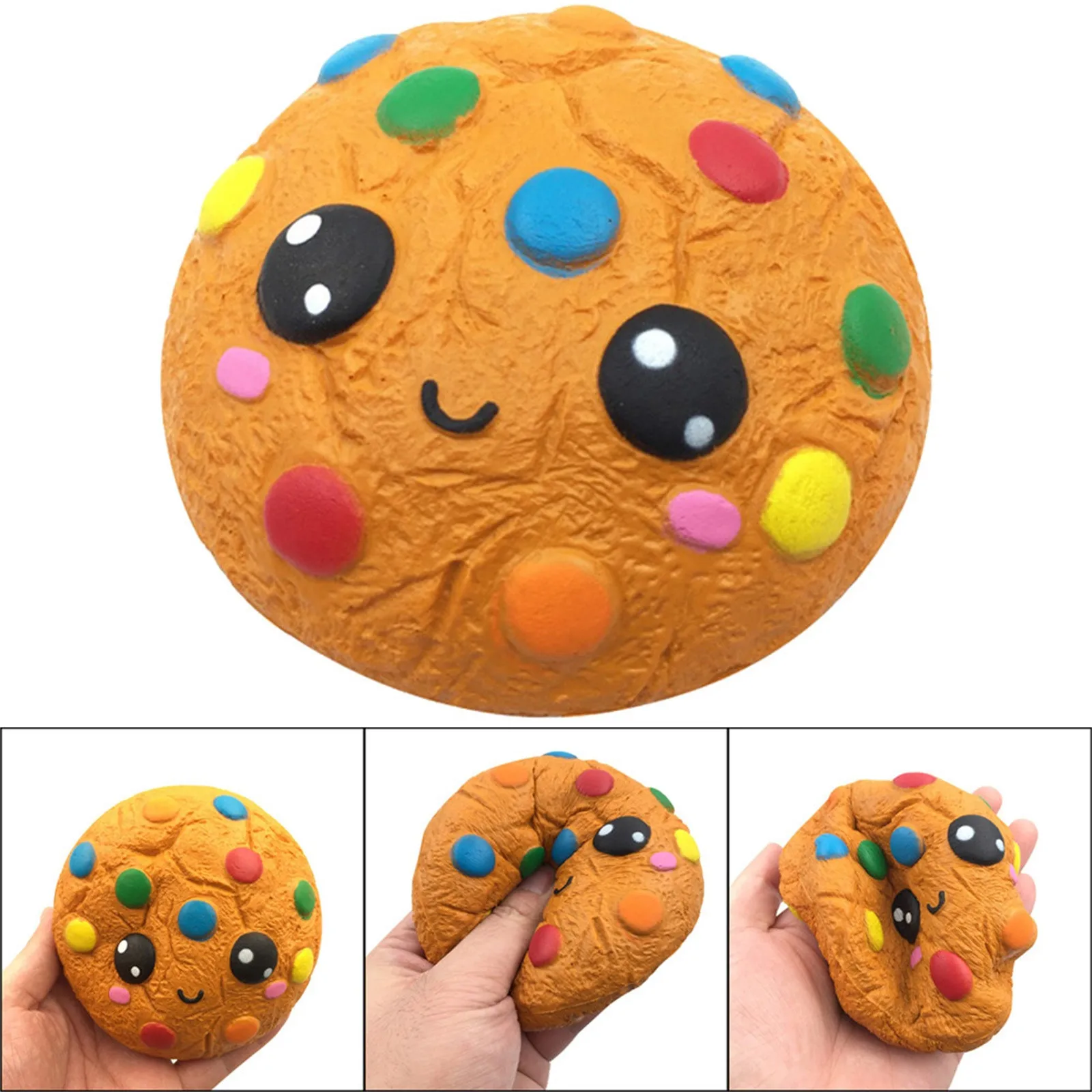 

Kawaii Soft Slow Rebound Toy Simulation Chocolate Biscuit Bun Slow Rising Stress Relief Toy Funny Squishy Fidget Toys Pack Gifts