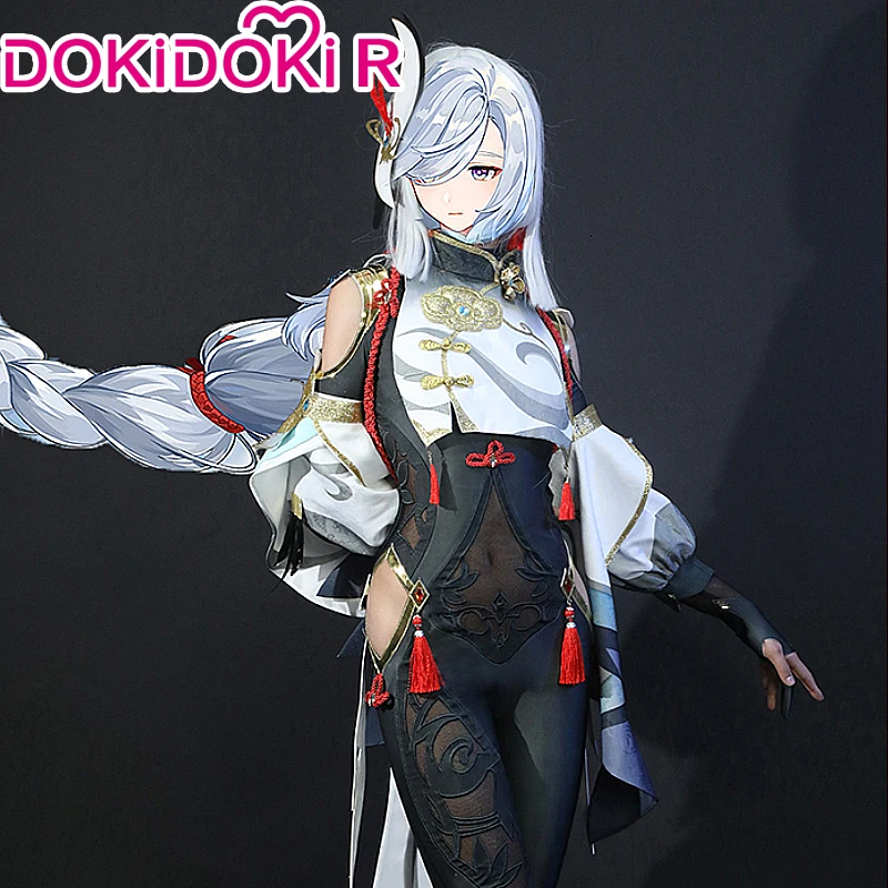 DokiDoki-R Game Genshin Impact Cosplay Shenhe Cloud Retainer Косплей Костюм Shen He сексуальная версия |