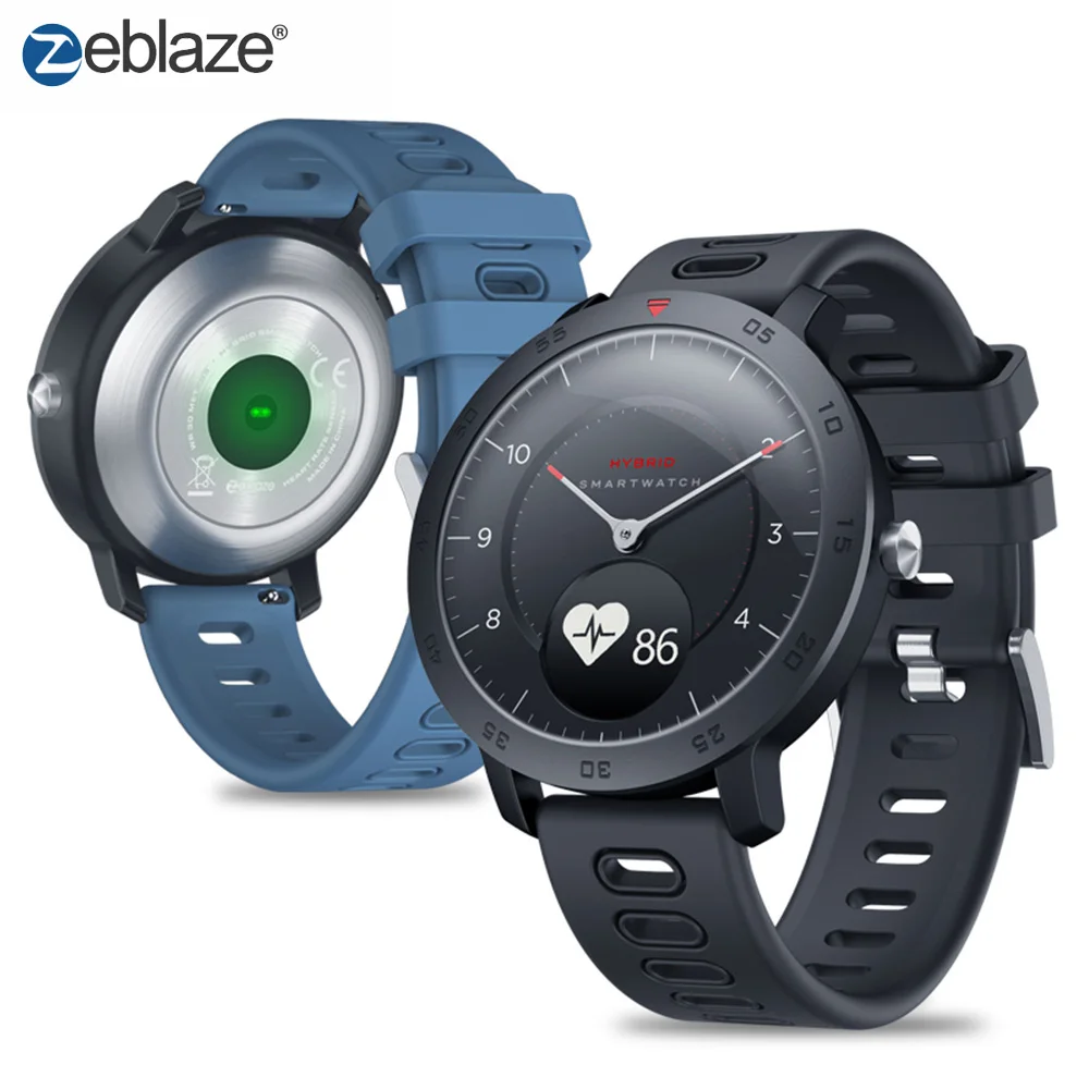 Модные гибридные Смарт часы Zeblaze с Bluetooth для мужчин и женщин водонепроницаемые