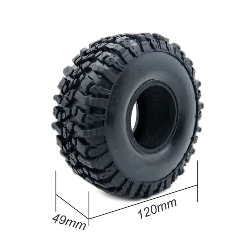 4 шт. 120 мм 1 9 дюйма резиновые шины для колес 1:10 RC Rock Crawler Axial SCX10 90047 D90 D110 TF2 TRX-4 |