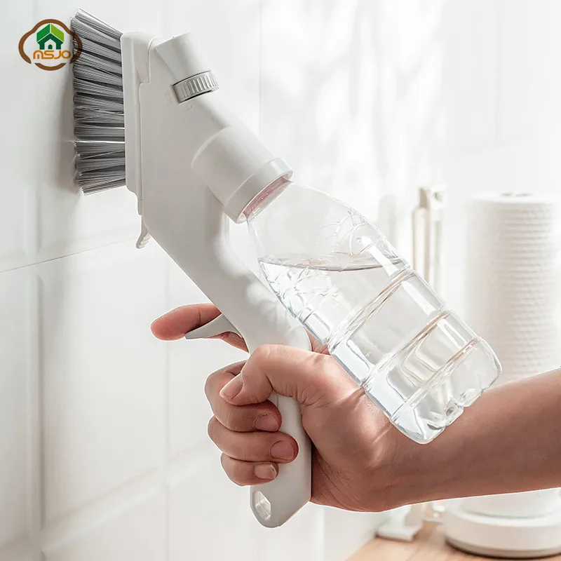 

MSJO щетка для очистки стекла 4в1 спрей из микрофибры губка для мытья стекла для кухни щетка для очистки стен домашние инструменты для уборки в...