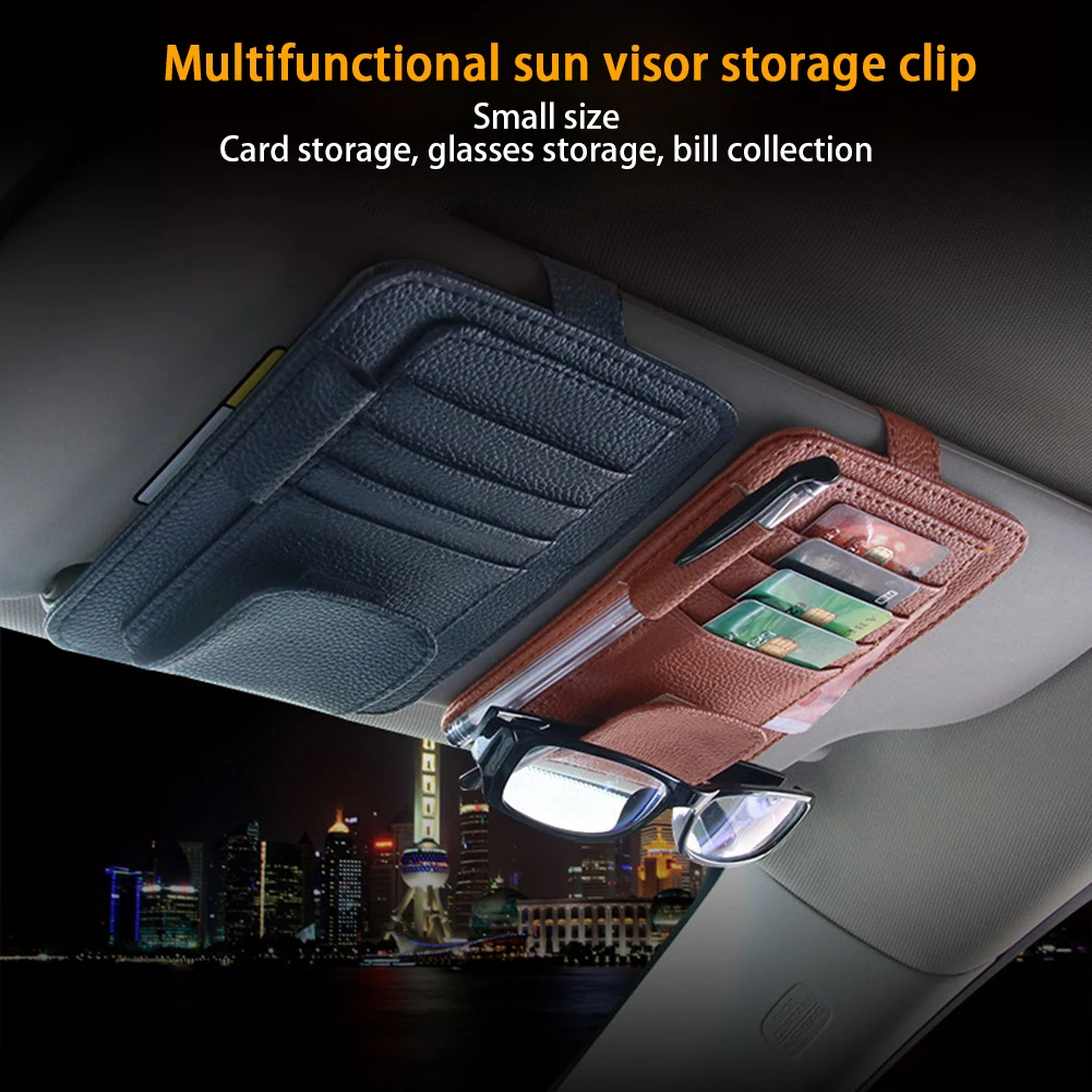 Автомобильный солнцезащитный козырек держатель для карт сумка хранения из