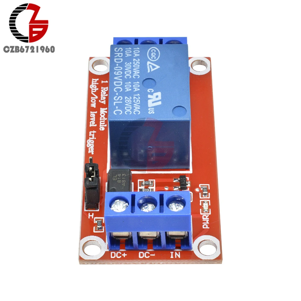 Один 1 канал 9 В релейный модуль щит с опора для оптопары высокого и низкого уровня