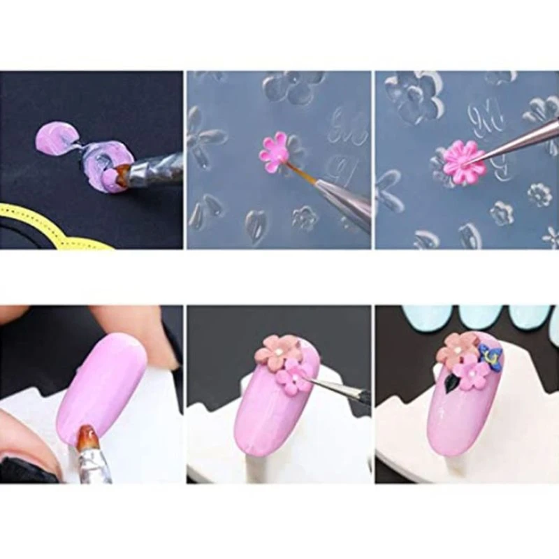 

28Pcs Mini Size Nail Art Silicone Mold Leaves Flower Animals Template Acrylic Gel Tools Resin Mold Jewelry Making Tools
